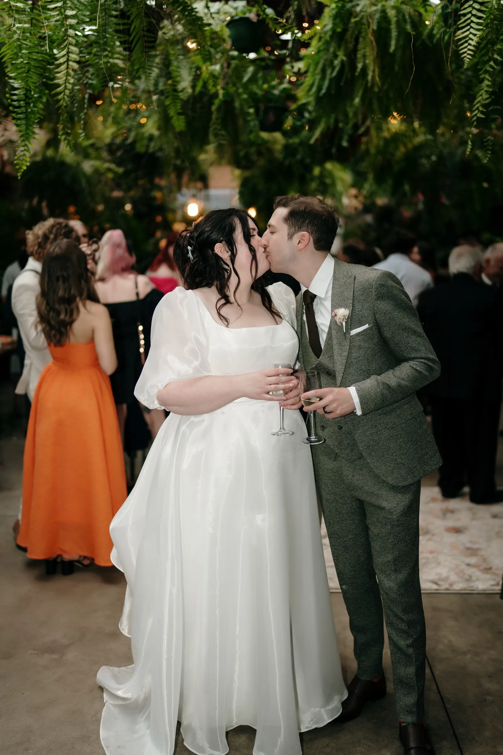 Wedding ceremony space at Glasshaus Outside