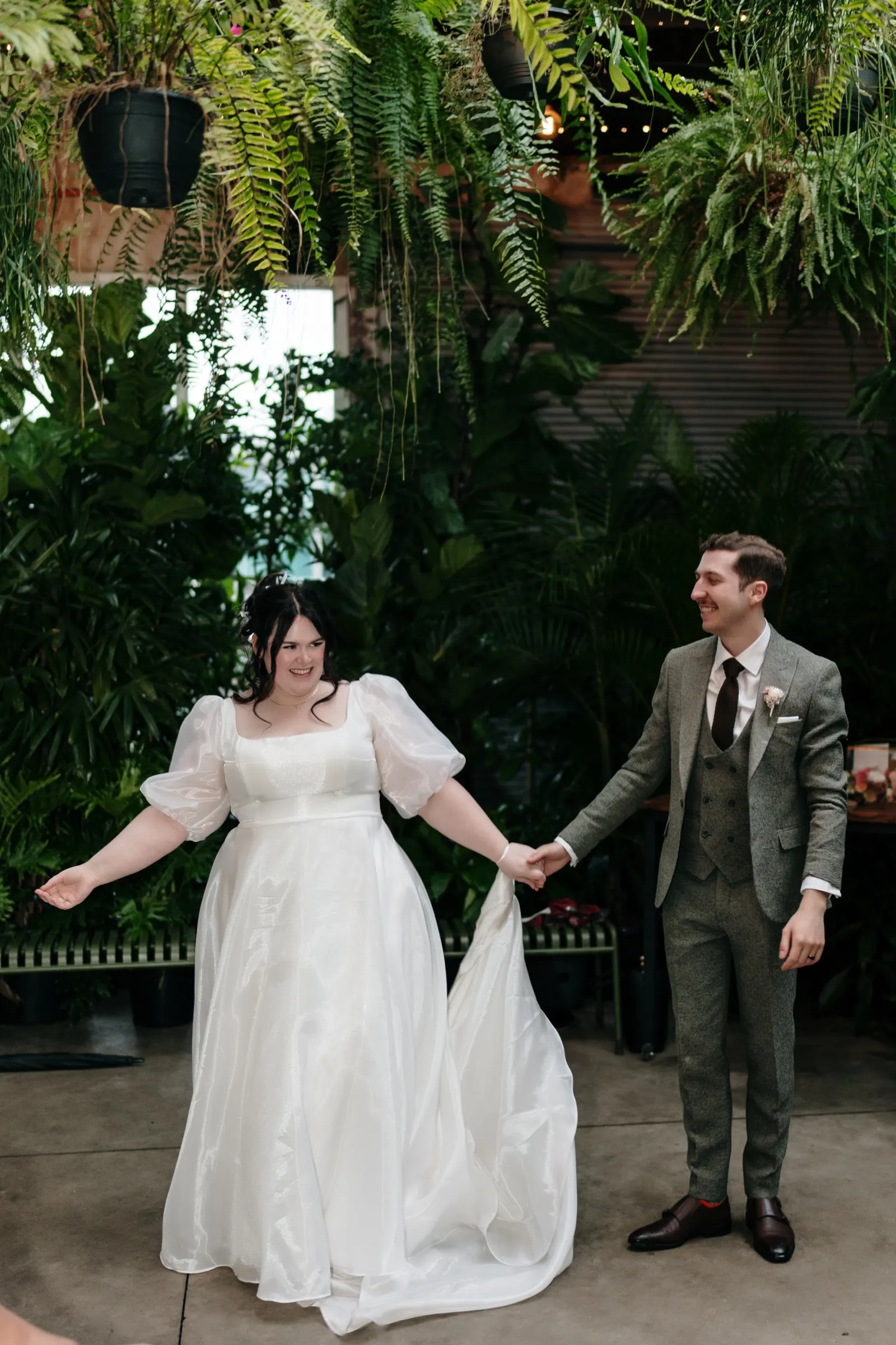 Outdoor ceremony setup at Glasshaus, Richmond