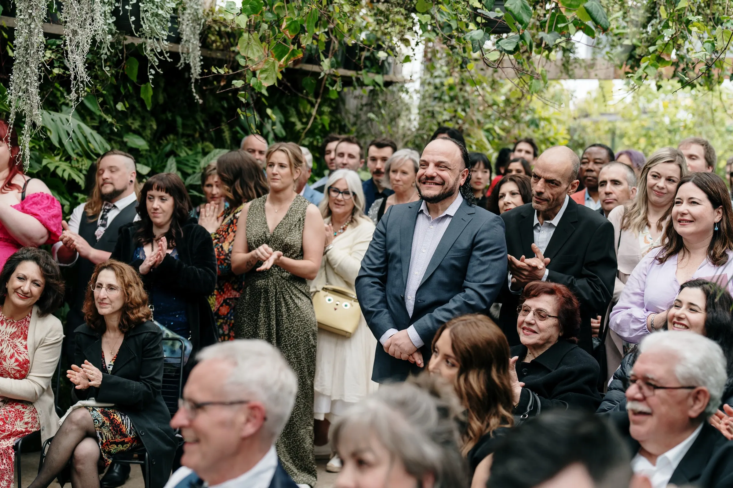 Walking back down the aisle at Glasshaus