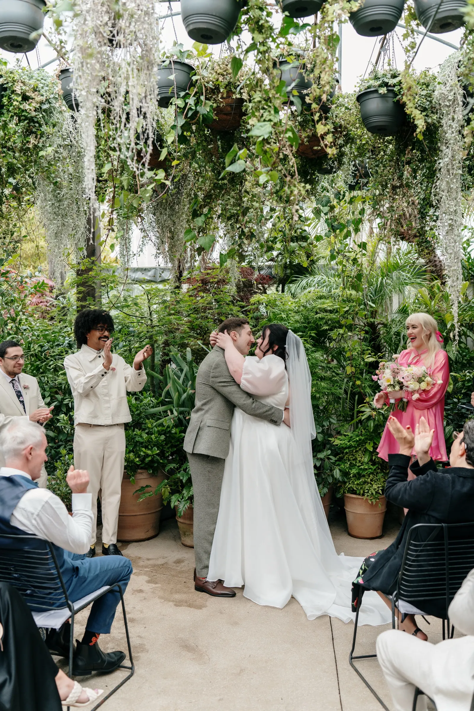 Portrait moment at Stacie and Callum's Glasshaus wedding